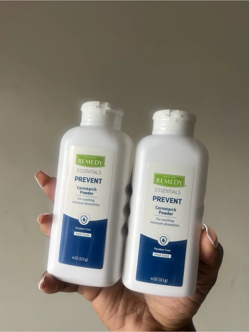 2 MedLine Remedy Essentials Cornstarch Powder